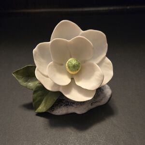 Andrea By Sadek Bisque Magnolia Flower